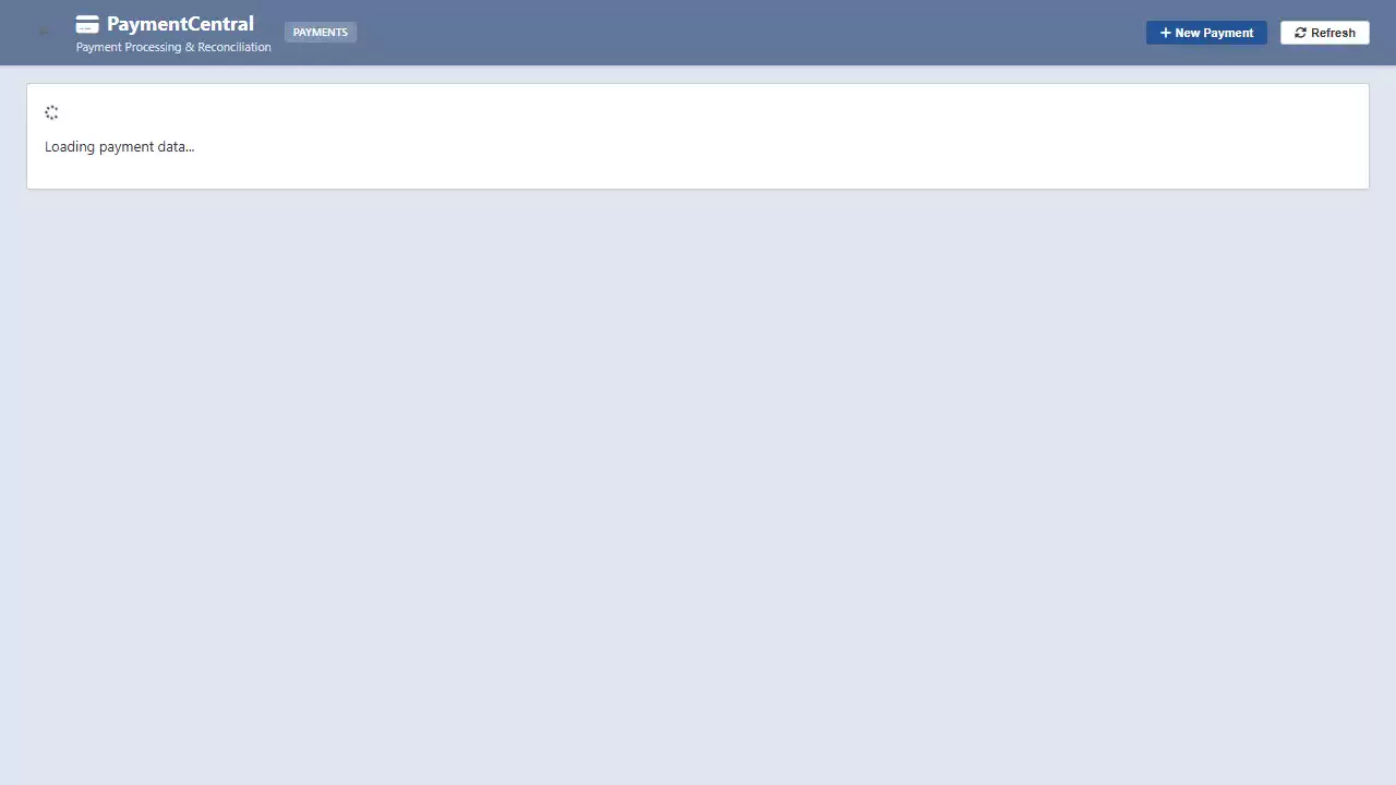 Payment Central demo